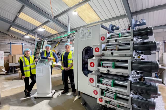 Printed Cup Company’s new high-speed plastic cup printing machine in operation at its Clitheroe factory, Engineer and Machine Operator Rudy Perez. The new equipment can print directly onto recyclable plastic cups in up to six colours and forms part of the company’s continued investment in Lancashire manufacturing following its acquisition in 2025.