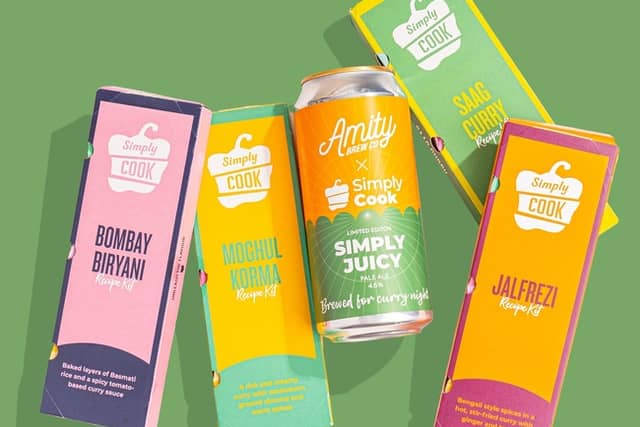 SimplyCook and Amity Brew Co launch SimplyJuicy, a limited-edition pale ale made for curry night