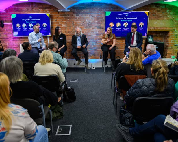 A panel of experts debated the merits of a mayor for Lancashire at an event in Preston