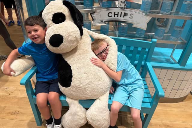 Lukas (right) and Jaxon have been friends since birth and now Lukas is taking on big challenge to raise money for research into the illness Jaxon has been diagnosed with
