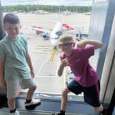 Inseparable: That's Lukas Hoyle (right) and his best friend Jaxon 