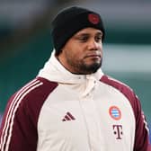 Vincent Kompany on the touchline for Bayern Munich against Celtic