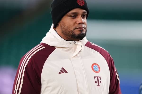 Vincent Kompany on the touchline for Bayern Munich against Celtic