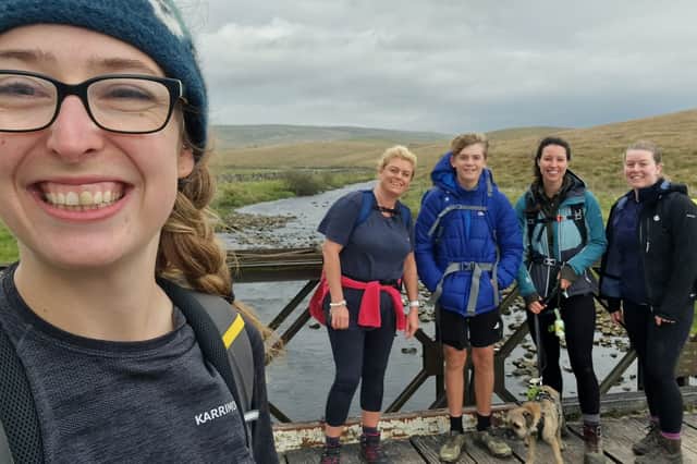 Some of the team from Stanley House Vets on one of their challenges for Pendleside Hospice in memory of a late colleague Nick Johnson
