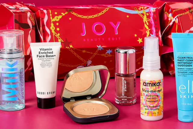 A thing of joy: From Bobbi Brown's Vitamin Enriched Face Base to No7's Radiant Glow Highlighter, the Boots Joy Christmas cracker is packed with six beauty favourites worth over £75.