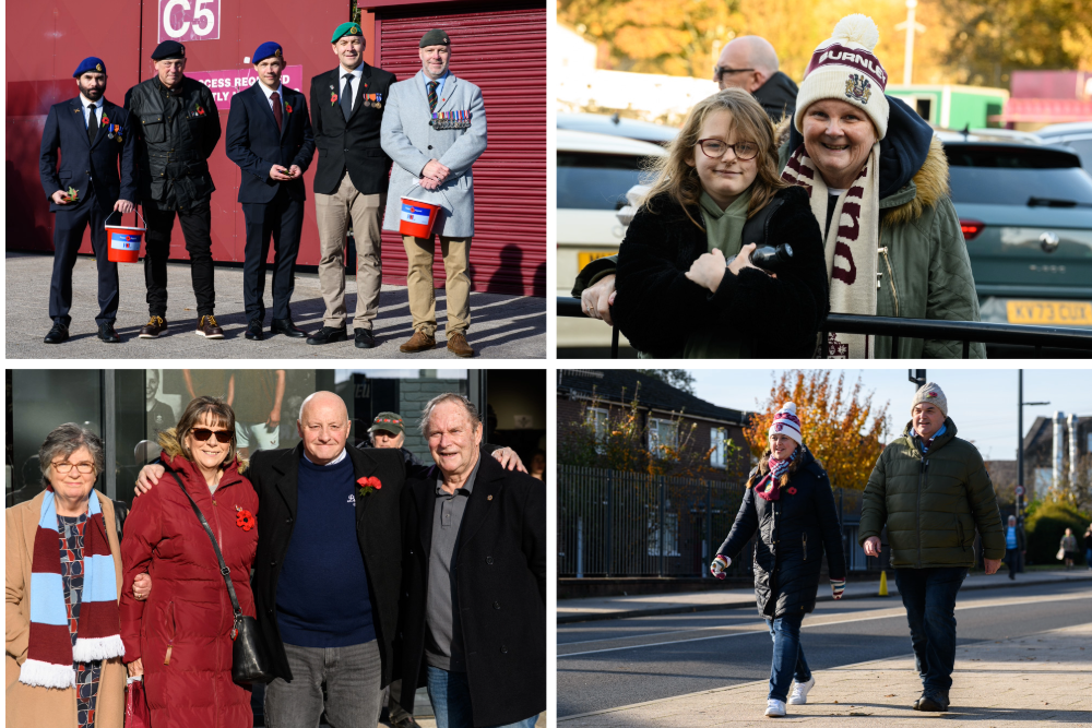 25 photos of Burnley fans arriving for Championship game against Portsmouth