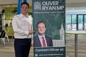Oliver Ryan MP at his Life Church Surgery over the weekend