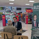 Oliver Ryan MP at a recent supermarket surgery in Asda Burnley