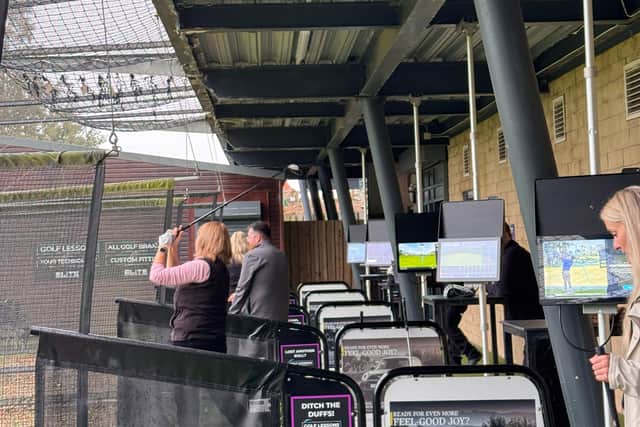 Businesses connected and enjoyed some friendly competition on the driving range.