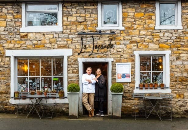 Agrichef Maurizio Bocchi & his wife Cinzia, owners of award winning Italian restaurant, La Locanda in Gisburn, Lancashire.