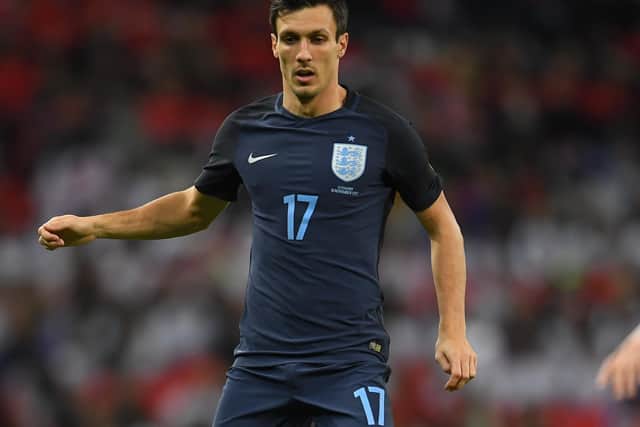 LONDON, ENGLAND - NOVEMBER 10:  Jack Cork of England in action during the International friendly match between England and Germany at Wembley Stadium on November 10, 2017 in London, England.  (Photo by Laurence Griffiths/Getty Images)