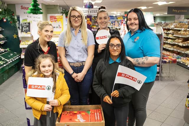 Staff at SPAR Pike Hilldonated advent calendars to Burnley Boys and Girls' Club
