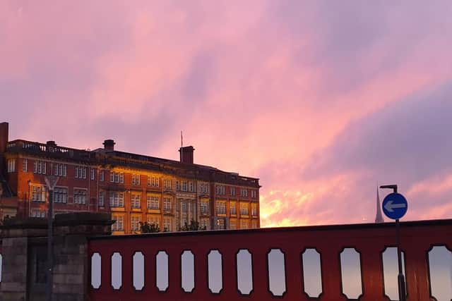 Beautiful sunset outside Preston Railway Station comes courtesy of LP reader Gareth Holden