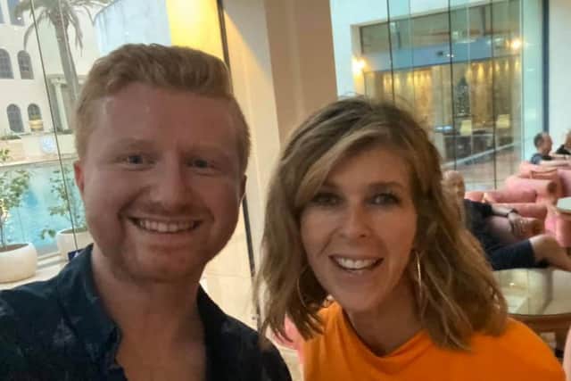Danny with television journalist Kate Garraway who came fourth in the show.