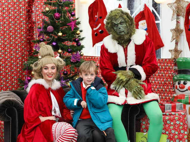 The Grinch and Cindy-Lou brought Christmas magic to pupils at Simonstone Primary School