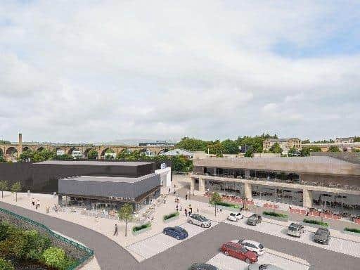 An overhead CGI image shows how the new Pioneer Place complex in Burnley will look.