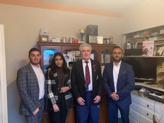 Harry Jones, 24|7 recruitment manager, Safiya Shafqat, 24|7 marketing assistant, veteran Harry Toothill and Kayam Iqbal, founder of The OppO Foundation and OppO Recruitment.