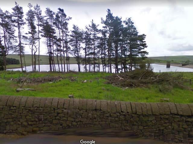 Clough Bottom Reservoir. Google Street View