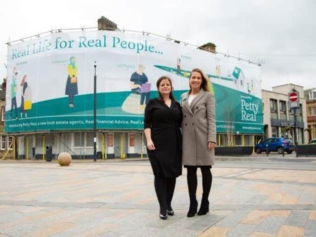 Call centre manager Emma Taggart (left) with Charlotte Hagan (right), chair of Petty Real