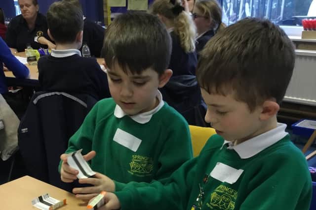 Springfield Primary pupils at the workshop