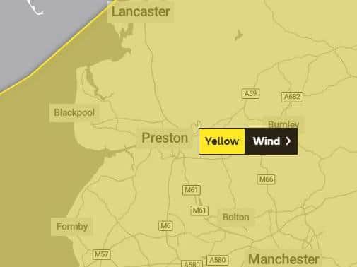 The Met Office have issued a yellow weather warning for wind. (Credit: Met Office)