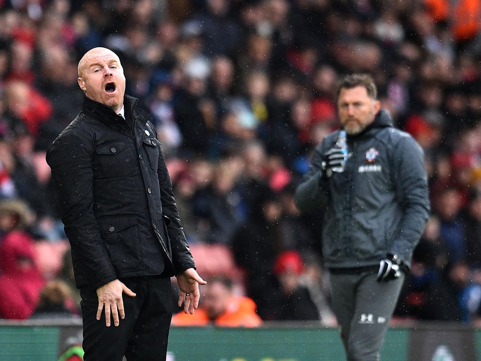 Burnley boss Sean Dyche and Southampton's Ralph Hasenhttl