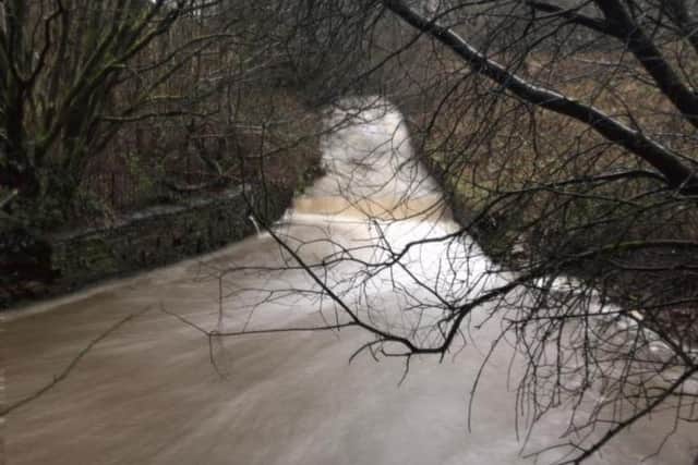 This image of Green Brook rising in Lowerhouse, Burnley, was captured this afternoon by Ian Moore.
