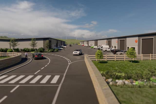 CGI of how Advance Point Business Park is expected to look