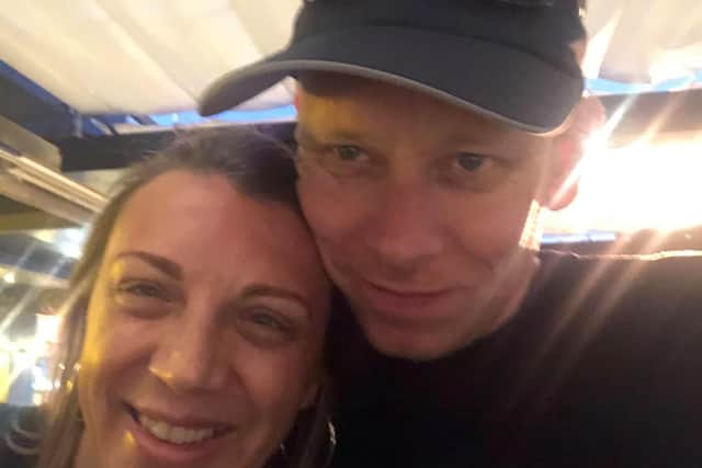 Nicola Sayers and Chris Evans are stranded in Lanzarote with their children due to storm Calima that has engulfed the Canary Islands.