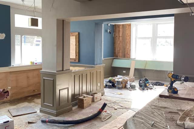 Another interior shot of the refurbishment work at the Park View