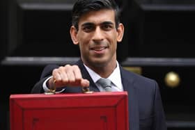 Rishi Sunak, Chancellor of the Exchequer departs to deliver the annual Budget at Downing Street. Photo: Dan Kitwood/Getty