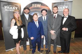 Guests get into the Peaky Blinders spirit at the Furniture Education Worldwide charity event
