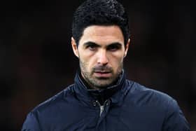 Arsenal Manager, Mikel Arteta looks on prior to the UEFA Europa League round of 32 second leg match between Arsenal FC and Olympiacos FC at Emirates Stadium on February 27, 2020 in London, United Kingdom. (Photo by Julian Finney/Getty Images)