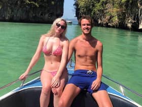 Nina and Liam enjoying their holiday before the lockdown