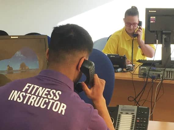 Pendle Community Support Hub is being run by staff from Pendle Leisure Trust, including lifeguards and fitness instructors