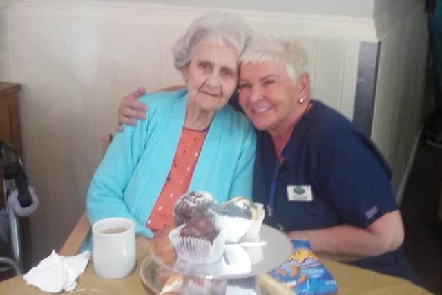 A karaoke tea party cheered up staff and residents at The Grove care home in Burnley