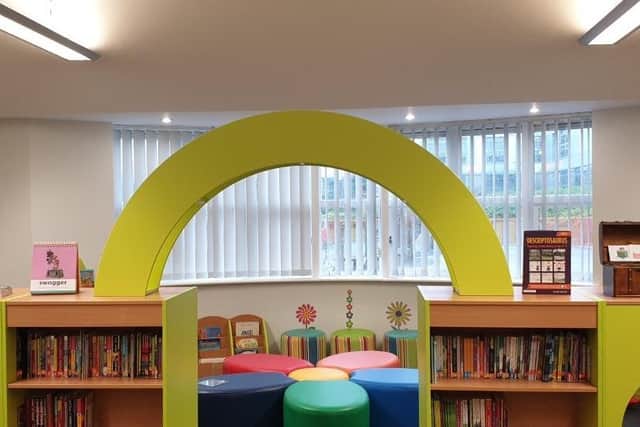 The brand new library at Cherry Fold Community Primary School in Burnley.