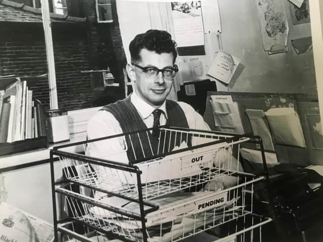 Roger Siddall in the former Burnley Express office on Bull Street.