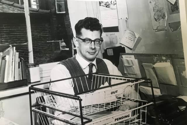 Roger Siddall in the former Nelson Leader office on Scotland Road.
