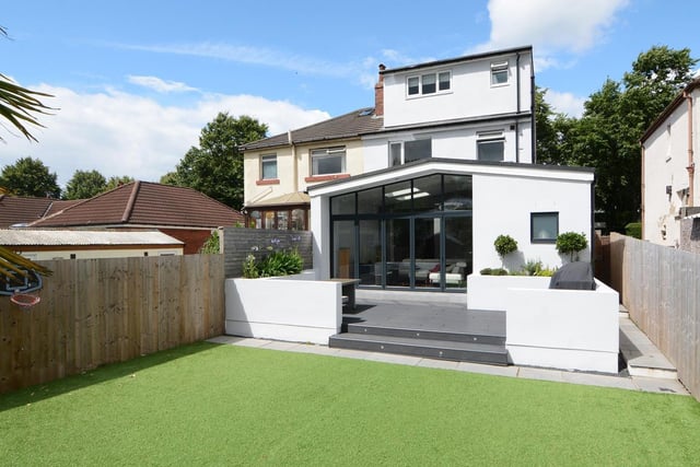 This beautifully, modern extended house has four bedrooms and three bathrooms.