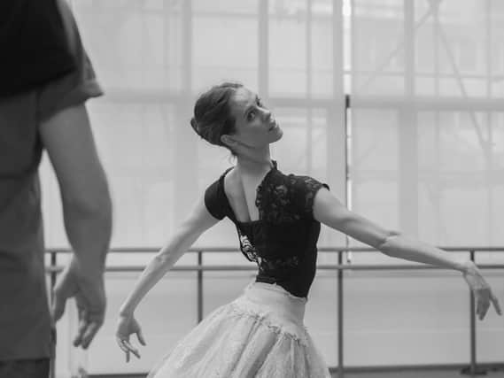 Samara Downs rehearsing the Sugar Plum Fairy for Birmingham Royal Ballets The Nutcracker (photo: Caroline Holden)