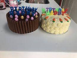 Nicola Regan made these two cakes over Easter.