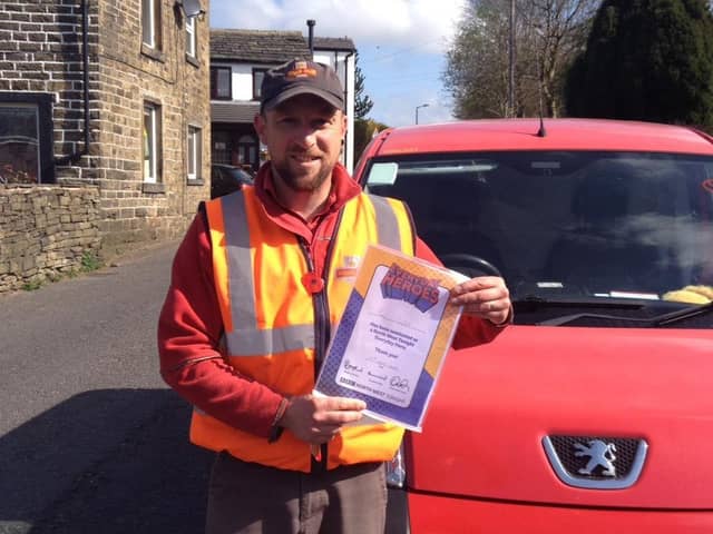 Burnley postman Paul Parfitt was nominated for an Everyday Hero award for his kindness towards residents on his round