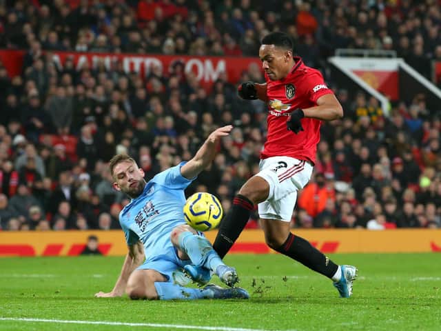 Charlie Taylor denies Anthony Martial at Old Trafford