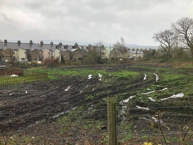 Craggs Farm in Padiham after it was cleared of its natural flora, fauna and trees