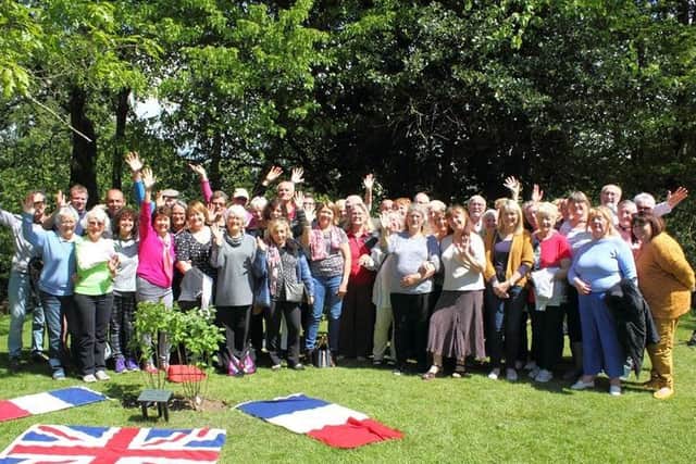 Members of Burnley Twinning Association and their French friends