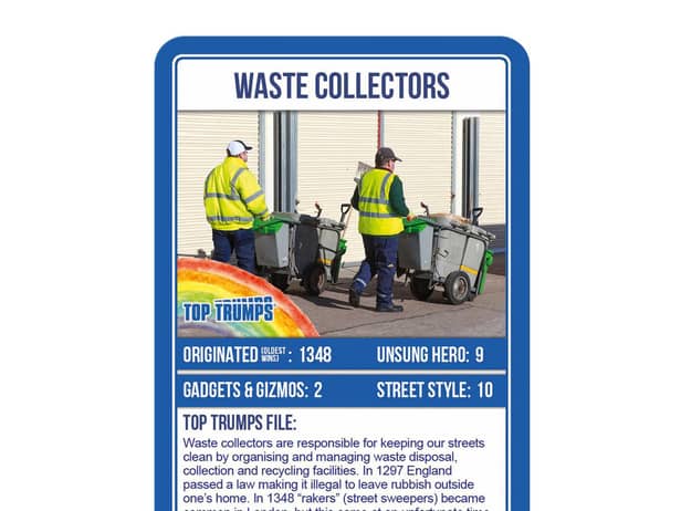 Waste collectors are Top Trumps