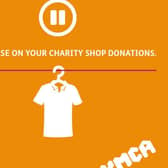 Charity shop's plea. Photo credit: YMCA