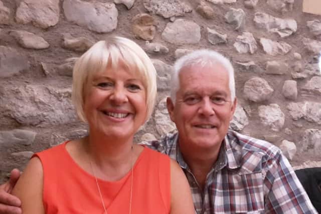 Gerard Horrocks, who spent 25 days in hospital after contracting Covid 19, is now back home on the road to recovery with his wife Lesley.