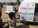 The charity giving out aid in Pakistan
